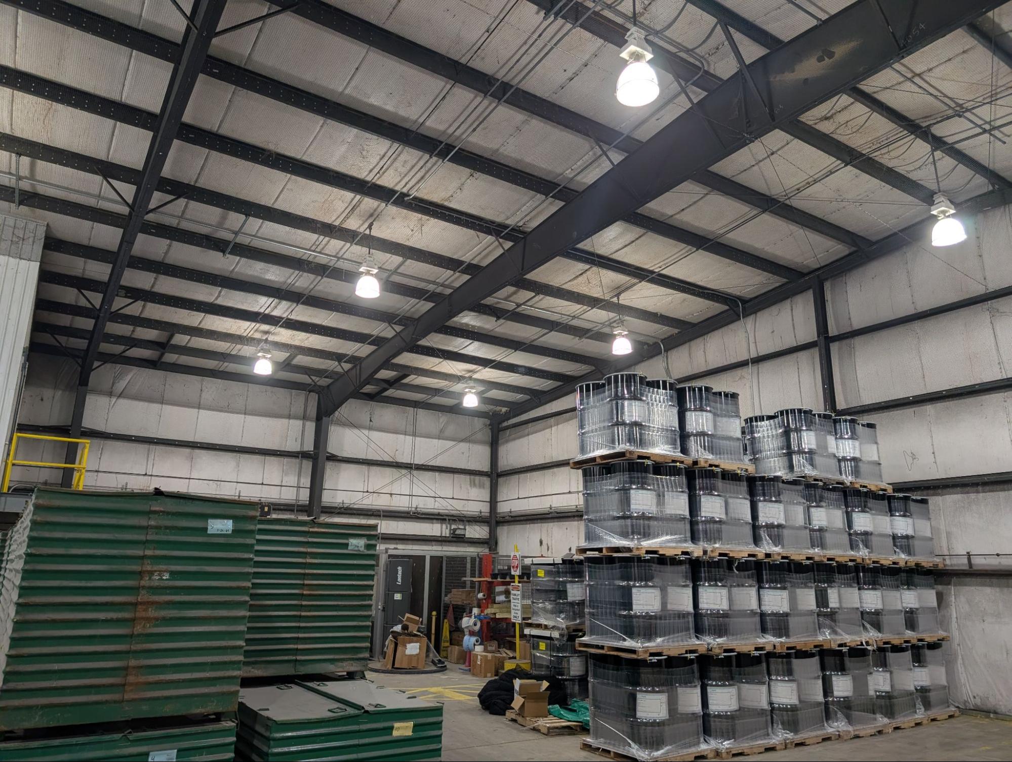 Warehouse protected with bird netting installed by Elite Bird Management